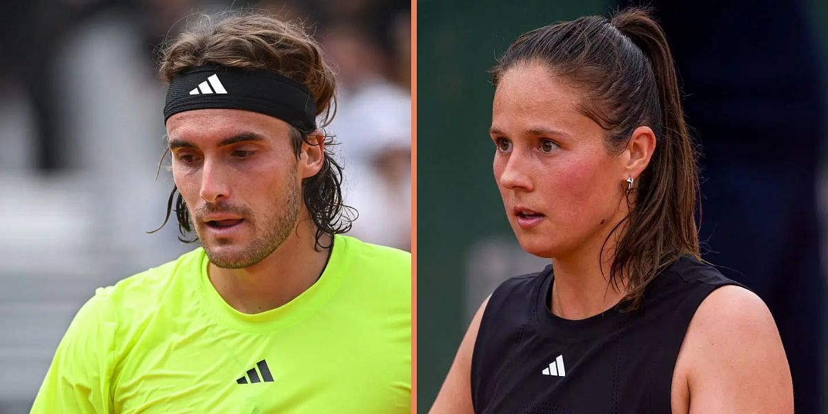 Stefanos Tsitsipas (left), Daria Kasatkina (right), Sources: Getty