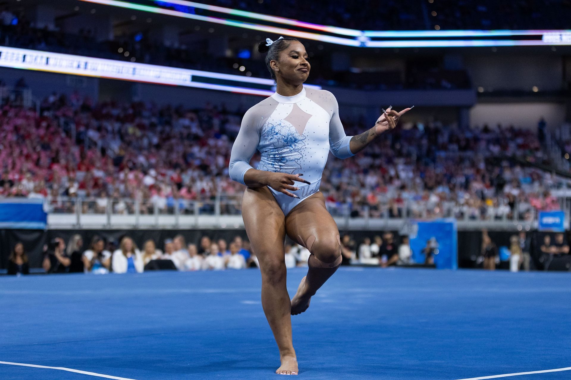 Jordan Chiles in action at the NCAA Championships 2025 [Image Source : Getty]
