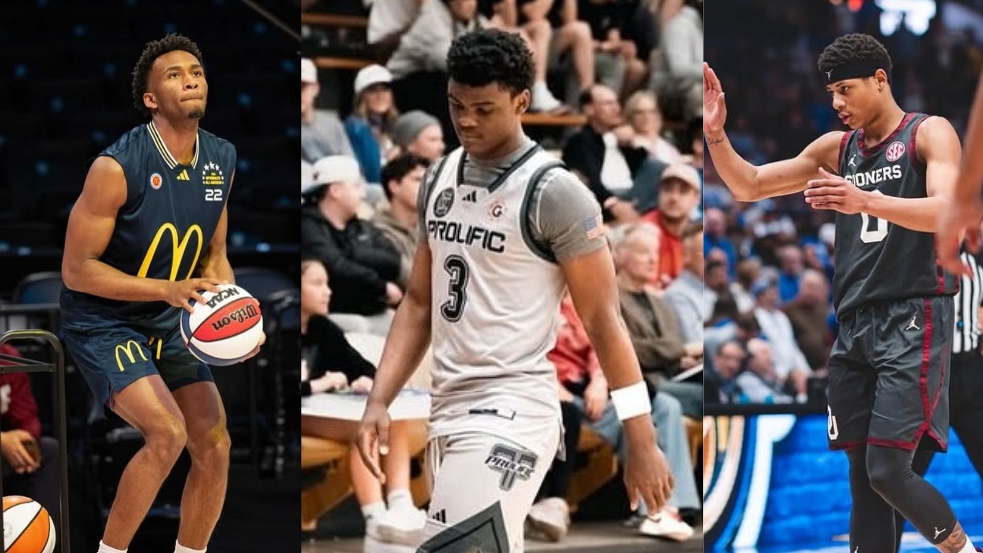 Kansas signee Darryn Peterson and NBA Draft-bound Jeremiah Fears react to highlights of Prolific Prep