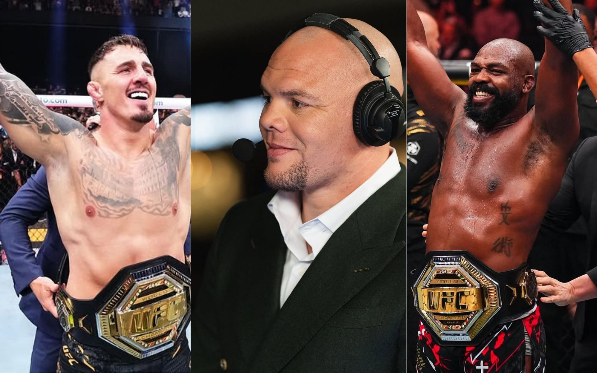 Tom Aspinall is desperately waiting for a title shot against Jon Jones [Image Courtesy: @lionheartsmith, @tomaspinallofficial and @jonnybones on Instagram]