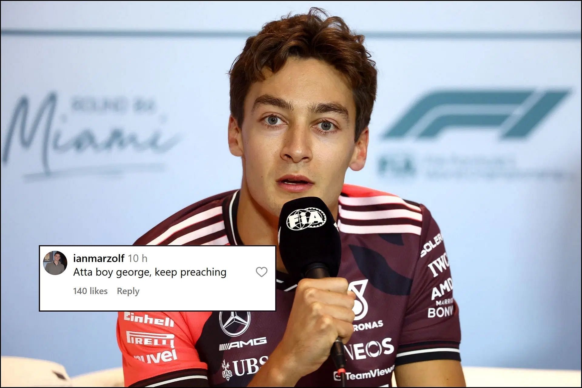 Fans react to the Mercedes driver