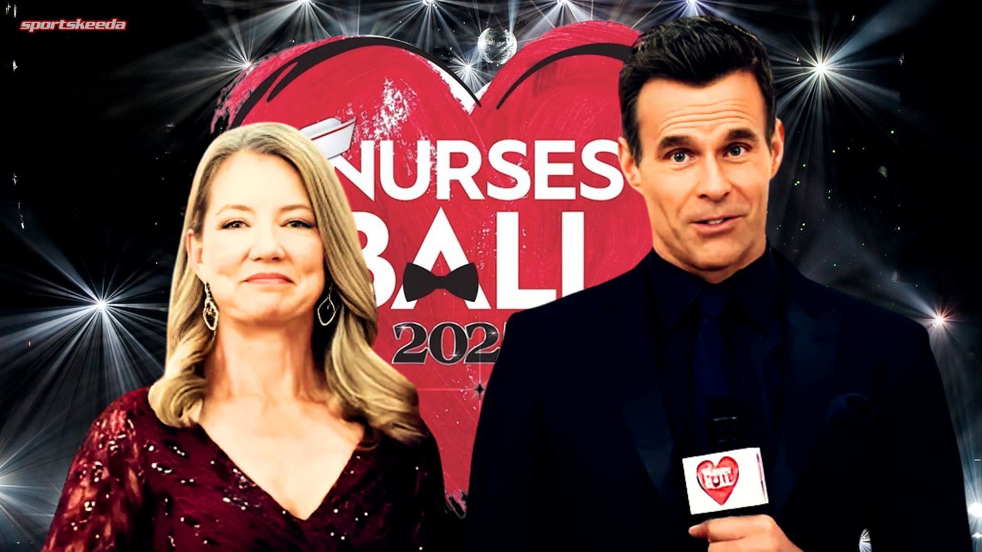 Nina and Drew co-presenting the Nurses Ball on General Hospital (Custom edit by Sportskeeda, Original images via ABC/@General Hospital)