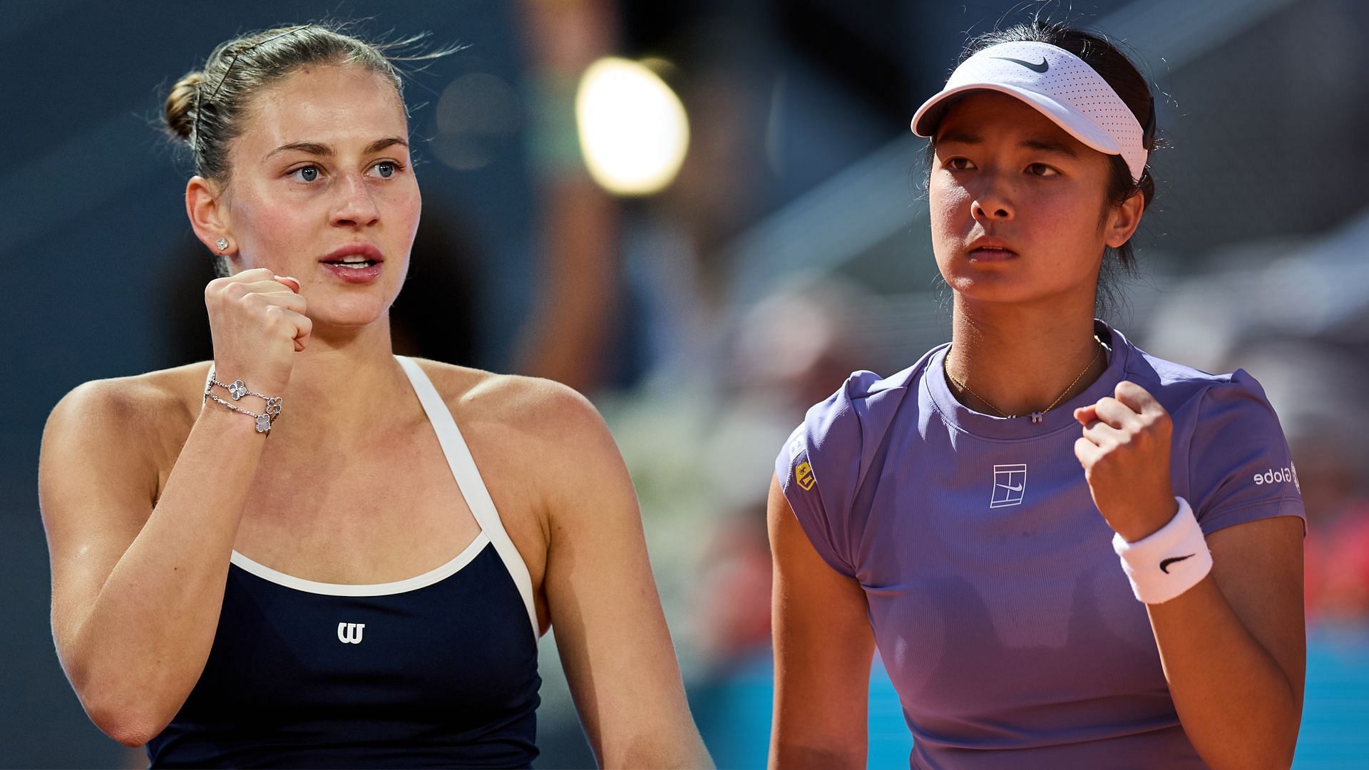 Marta Kostyuk (L) &amp; Alexandra Eala (R) (Source - GETTY)