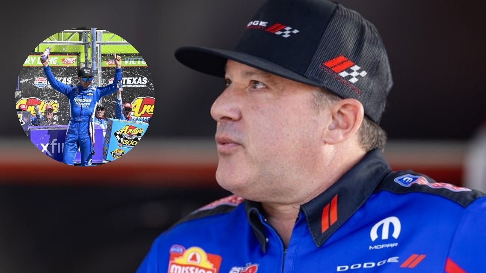 Tony Stewart and Kyle Larson. Source - IMAGN
