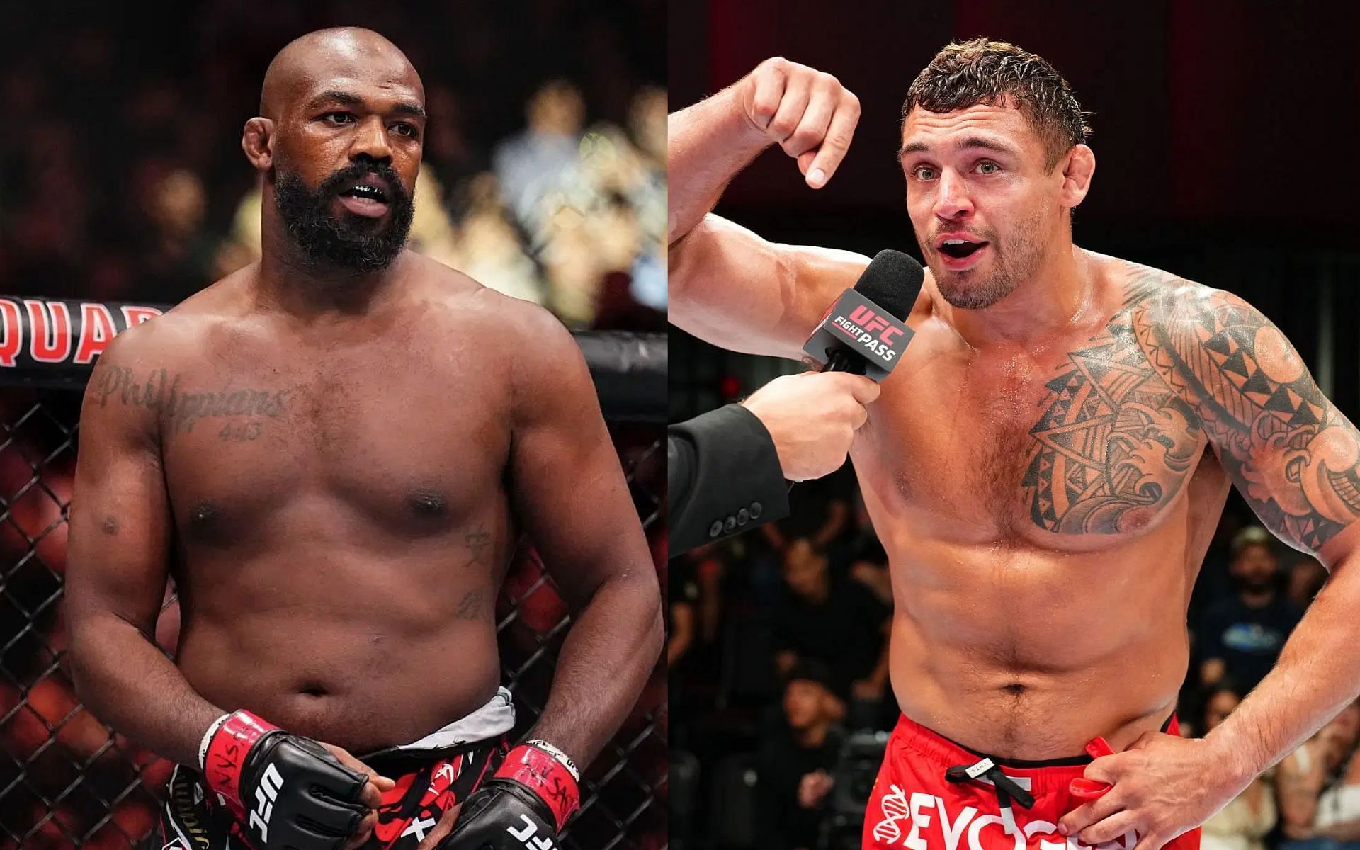 Nicky Rodriguez (right) chosen as the man to potentially beat Jon Jones (left) by former opponent of 