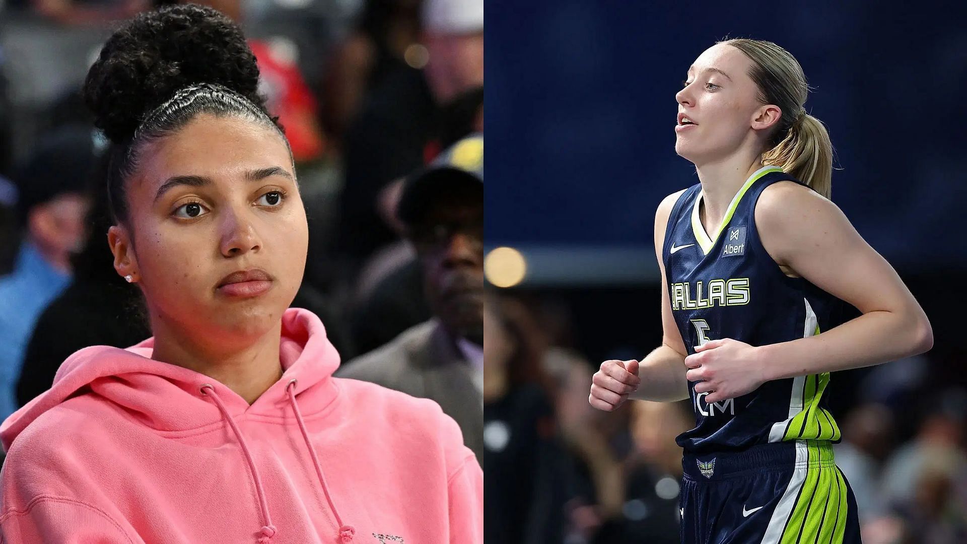 Azzi Fudd attends Paige Bueckers