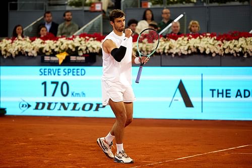 Lorenzo Musetti at the Madrid Open 2025. (Photo: Getty)