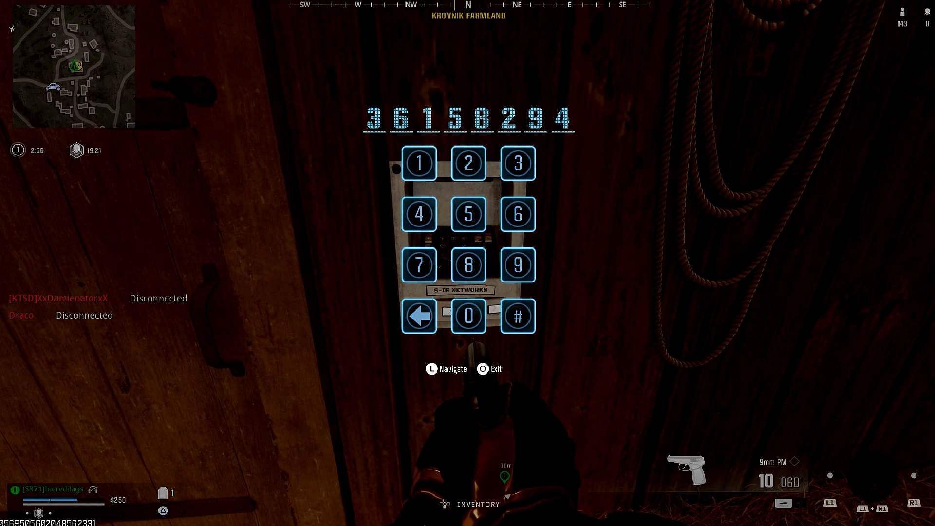 The Farmland Access Code in Warzone (Image via Activision || YouTube@Incredilags)