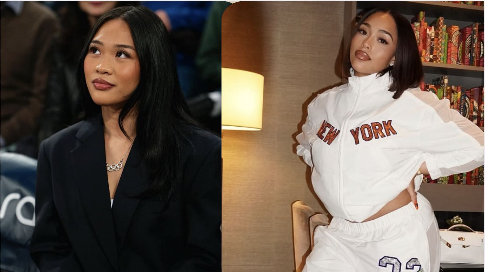 Sunisa Lee and Jordyn Woods