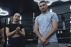 WATCH: Jonathan Haggerty shows martial arts personality Dua Shkara why his training isn't for the faint of heart