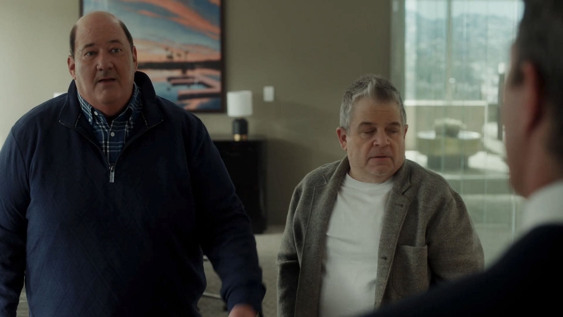 Brian Baumgartner and Patton Oswalt (Image via NBC)