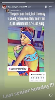 Aaliyah Chavez reacts as mom Andrea shares a throwback snap days ahead of Oklahoma career (Image: IG/ the__Aaliyah__chavez)