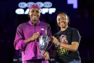 Coco Gauff with her mother Candi at the 2024 WTA Finals - Source: Getty