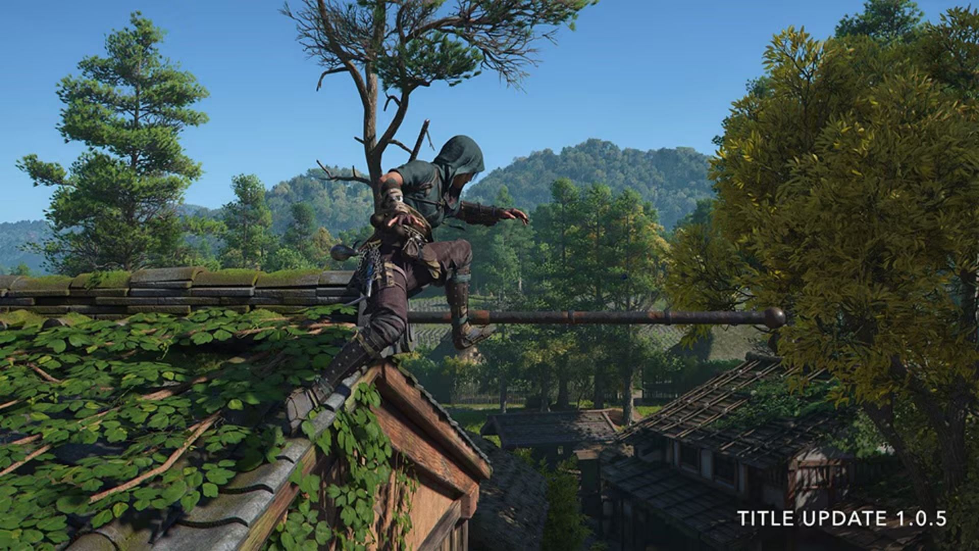 Assassin&#039;s Creed Shadows title update 1.0.5 brings parkour improvements (Image via Ubisoft)