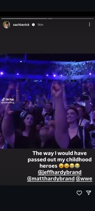 Sachia Vickery shares an update on social media - Image Source: @Vickery Instagram