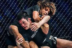 WATCH: Kade Ruotolo uses Shinya Aoki's patented flying techniques against him in dominant ONE Championship debut