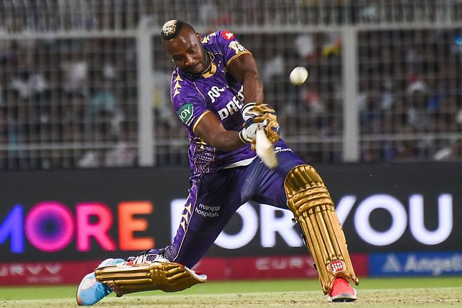 IPL 2025: आंद्रे रसेल ने दिखाया अपना पावर, छक्के की बरसात करते हुए बनाया बड़ा रिकॉर्ड; RR को मिला 200 से ज्यादा का टारगेट
