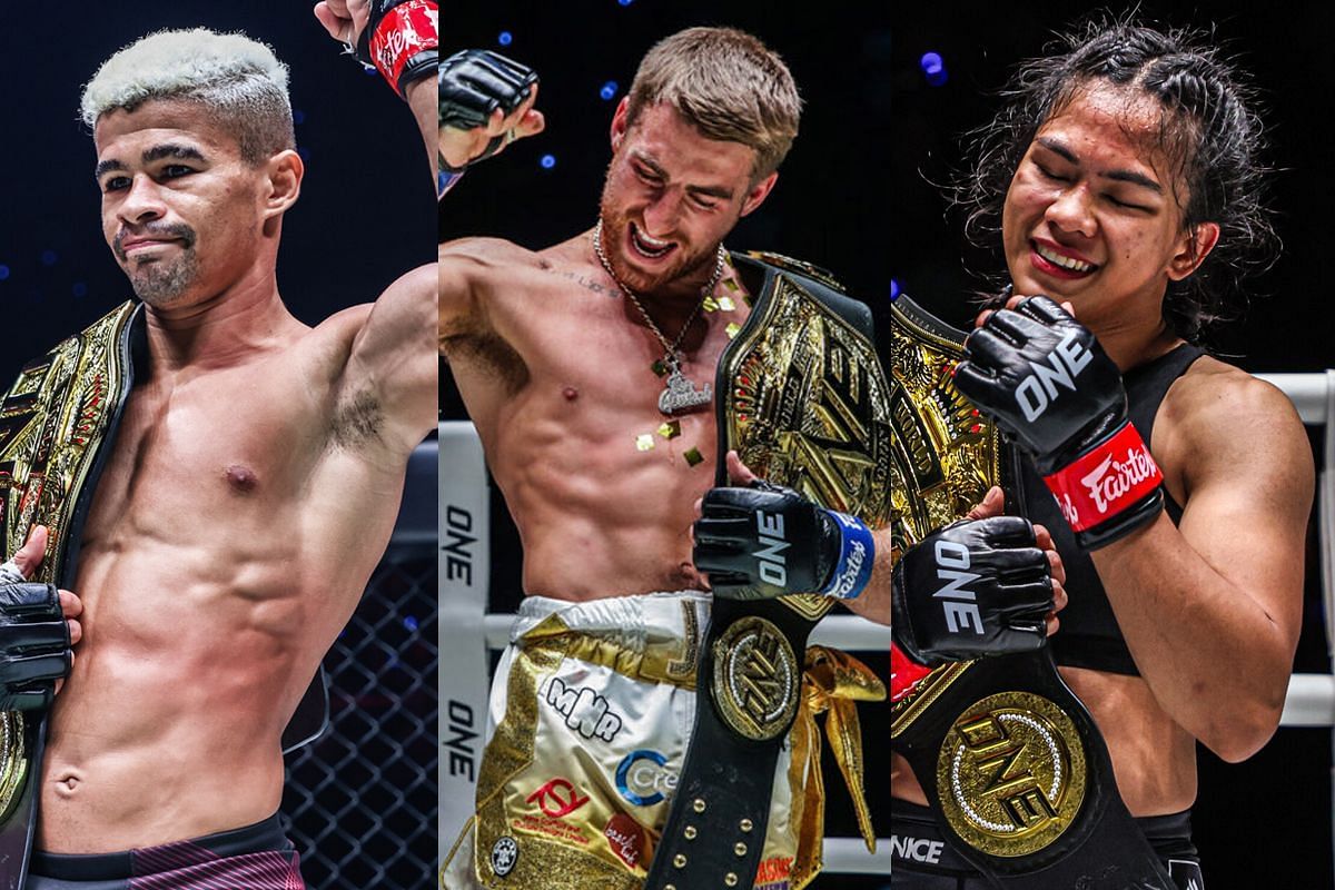 From L-R: Fabricio Andrade, Jonathan Haggerty, Denice Zamboanga [Photos via: ONE Championship]