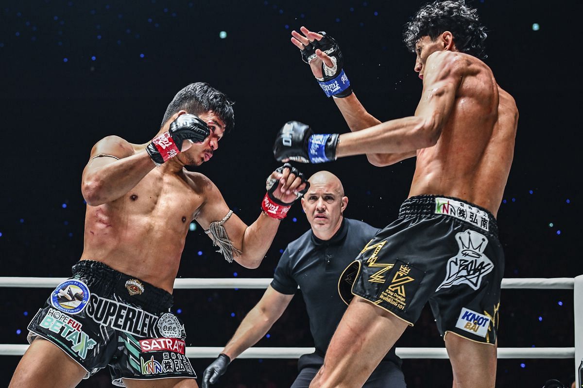 Superlek Kiatmoo9 and Nabil Anane - Photo by ONE Championship