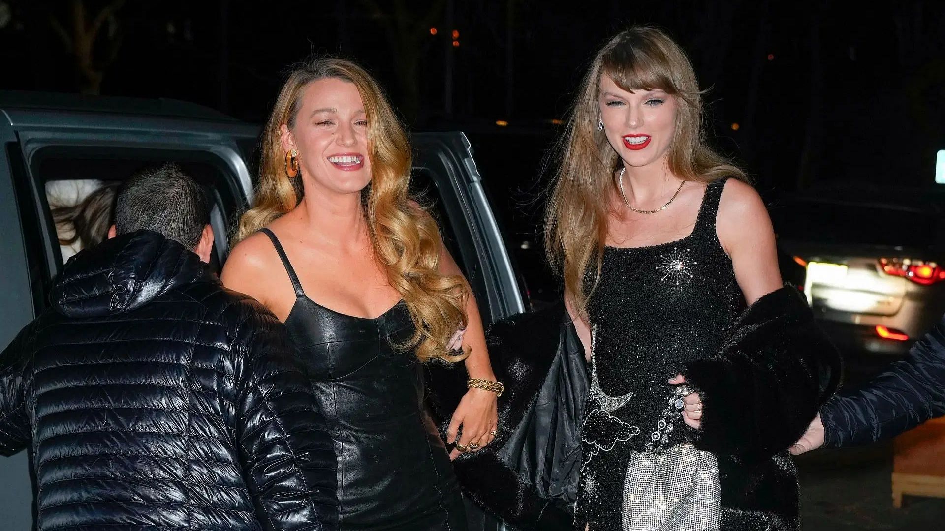 Taylor Swift celebrates her birthday with Blake Lively on December 13, 2023 in New York City (Image via Getty)