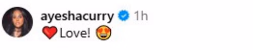 All love for Savannah James from Ayesha Curry. Credits: Instagram/@mrs_savannahrj