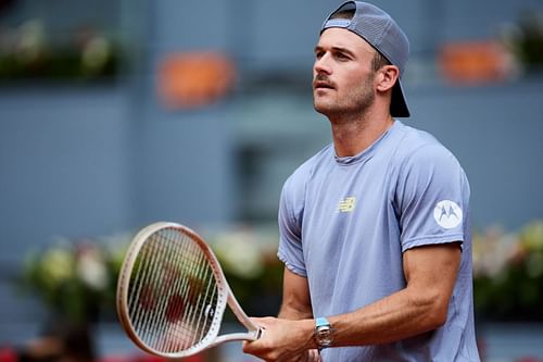 Paul in action at the Mutua Madrid Open - Day Nine - Source: Getty