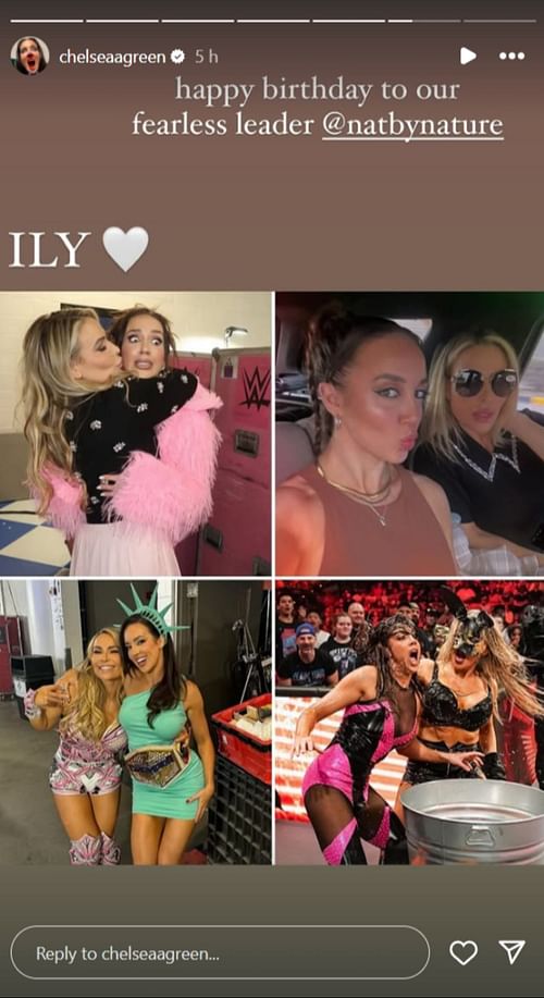 Chelsea Green's birthday wishes for Natalya (Photo credits: Green's Instagram Story)