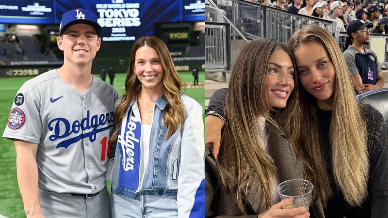 Will Smith with his wife, Cara (L), Chase Bellinger with Lorena Rae (R) (Images from - Instagram.com/@caramartinellsmith, Instagram.com/@lilbabycheezus)