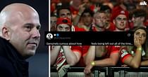 "Poor from Arne Slot", "He is definitely being sold in the summer" - Fans react as Liverpool star left out of squad for Arsenal clash