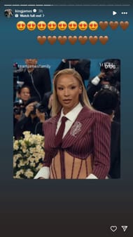 شارك ليبرون جيمس هذا على Instagram. (الصورة: kingjames على IG)