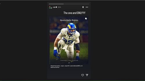 Odell Beckham Jr drops 4-word message for Super Bowl pal Aaron Donald (IG)
