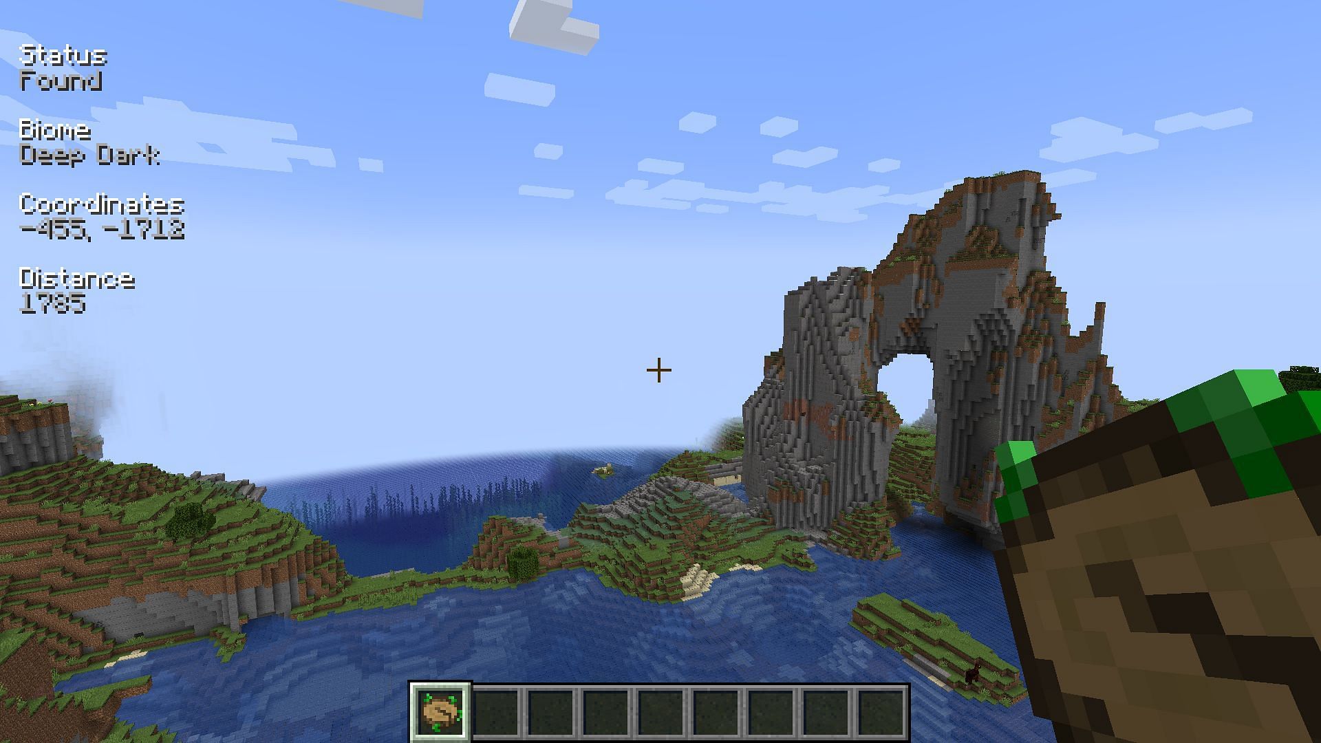 The ability to find any desired biome makes this one of the best Minecraft mods to help save time (Image via Sportskeeda Gaming || Mojang Studios)
