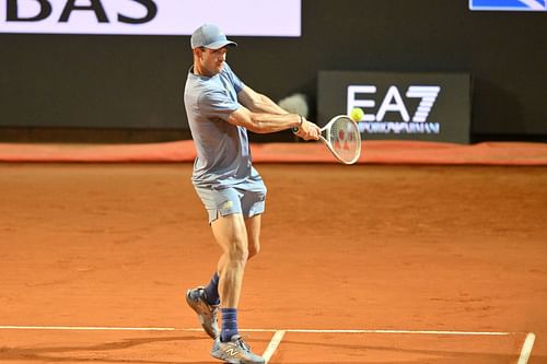 Paul in action at the 2025 Italian Open (Source: Getty)