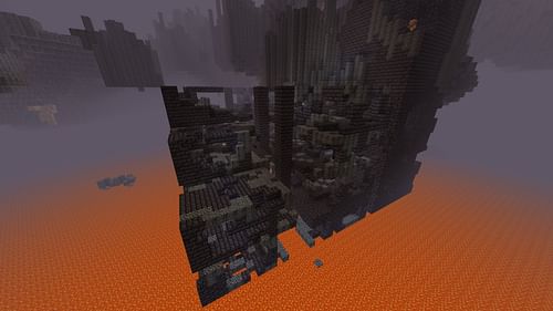 Netherite upgrade smithing template has a small chance of only generating as loot in Bastion Remnants. (Image via Sportskeeda Gaming || Mojang Studios)