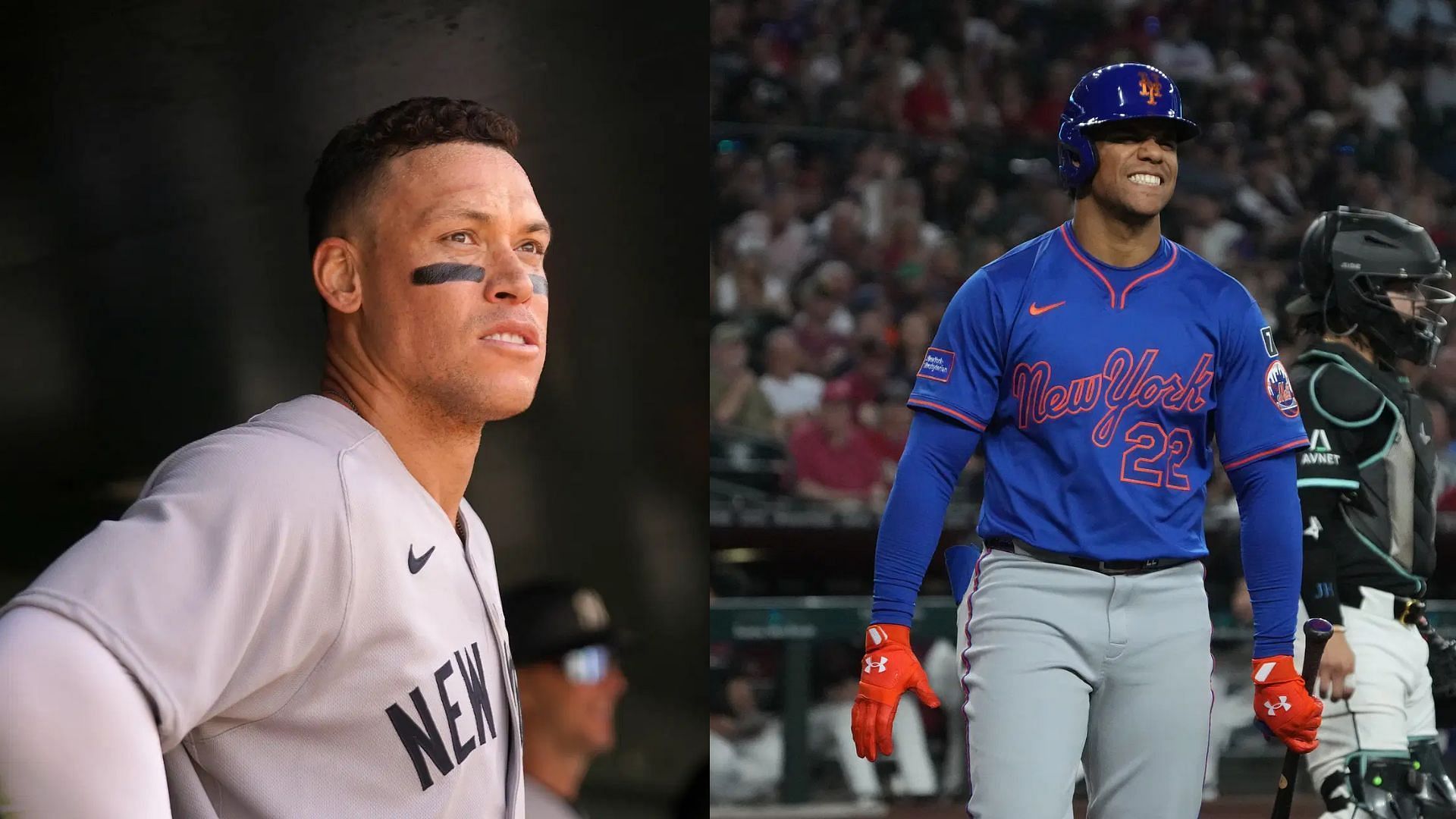 MLB radio host believes different philosophies has caused a rift between Aaron Judge and Juan Soto (Photo Source: IMAGN)