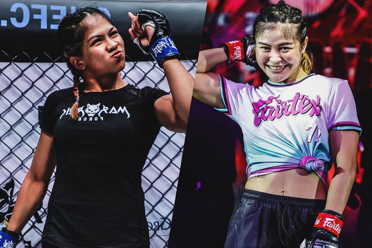 Denice Zamboanga (left) and Stamp Fairtex (right)