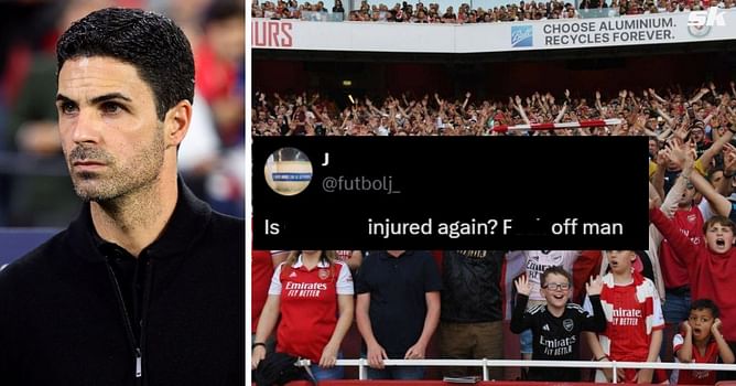"How is this even possible", "Is he injured again?" - Fans react as Arsenal star absent from squad for Southampton clash