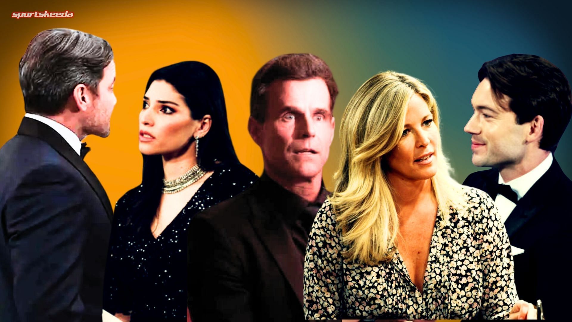 Dante, Brook Lynn, Drew, Carly, and Michael from General Hospital [Custom cover edited by Sportskeeda (Original image via ABC)]