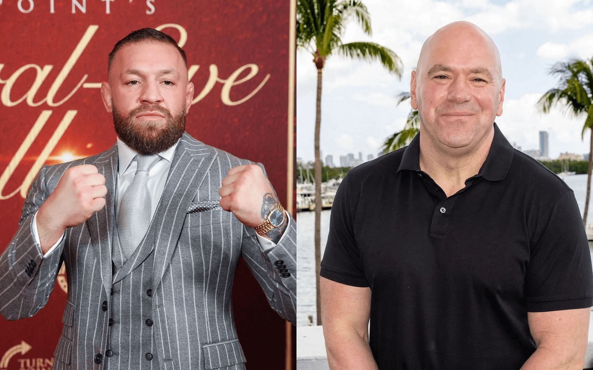Chael Sonnen lashes out Conor McGregor (left) while comparing with Dana White (right). [Images courtesy: Getty]