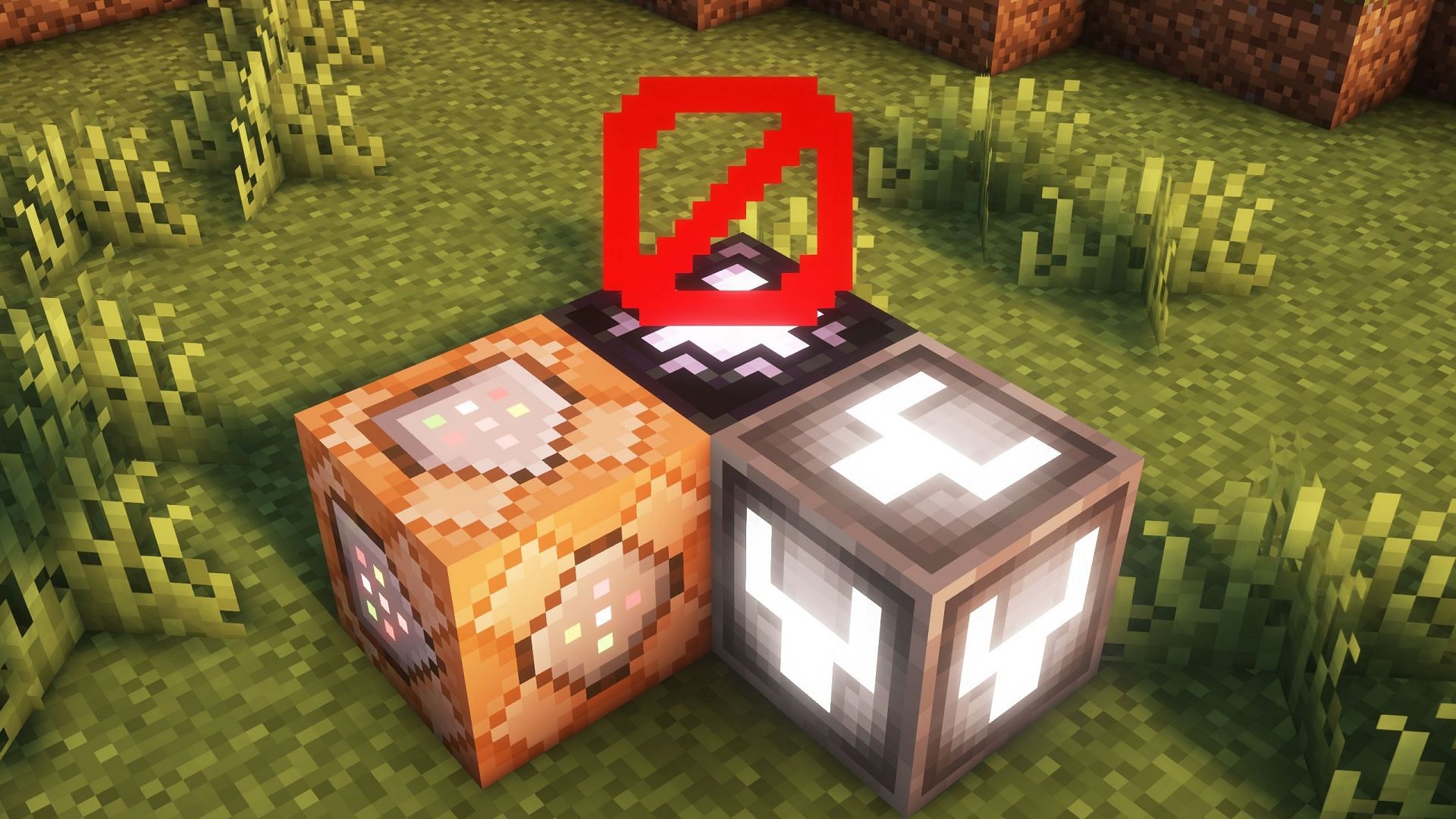 Secret blocks are essentially technical blocks that are obtained from commands. (Image via Sportskeeda Gaming || Mojang Studios)
