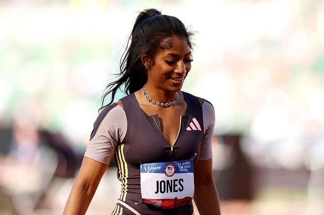 Tia Jones makes feelings known on clocking 3rd-fastest 100m hurdles time ever at Grand Slam Track