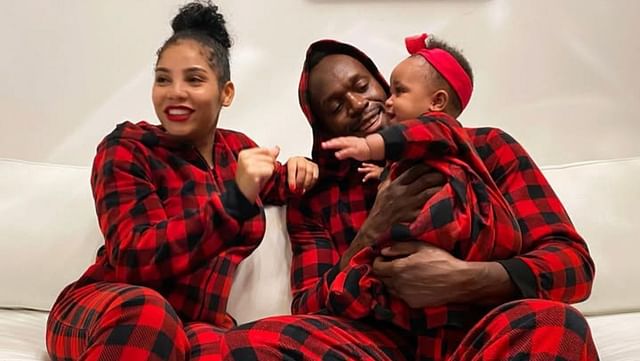 Usain Bolt celebrates his daughter