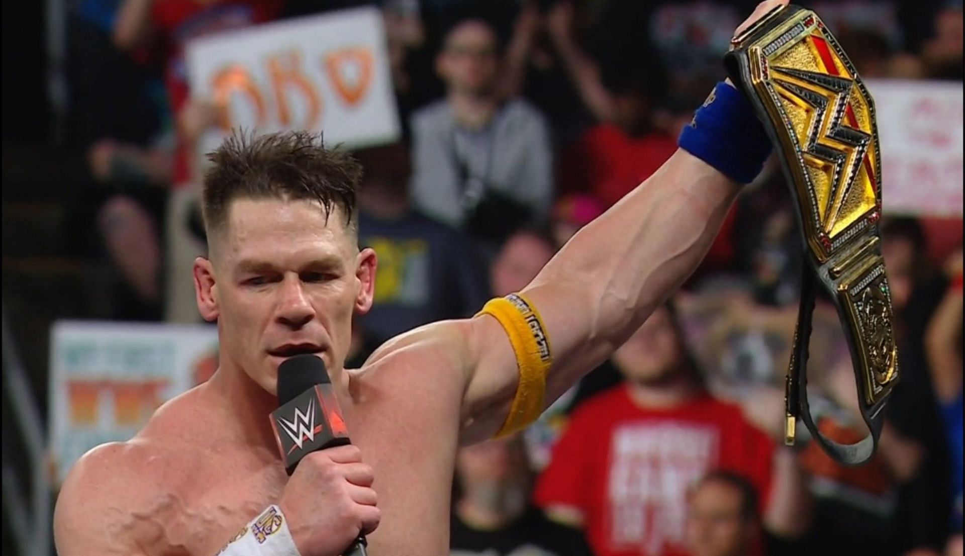 जॉन सीना जीत के बाद (Photo: WWE India X)