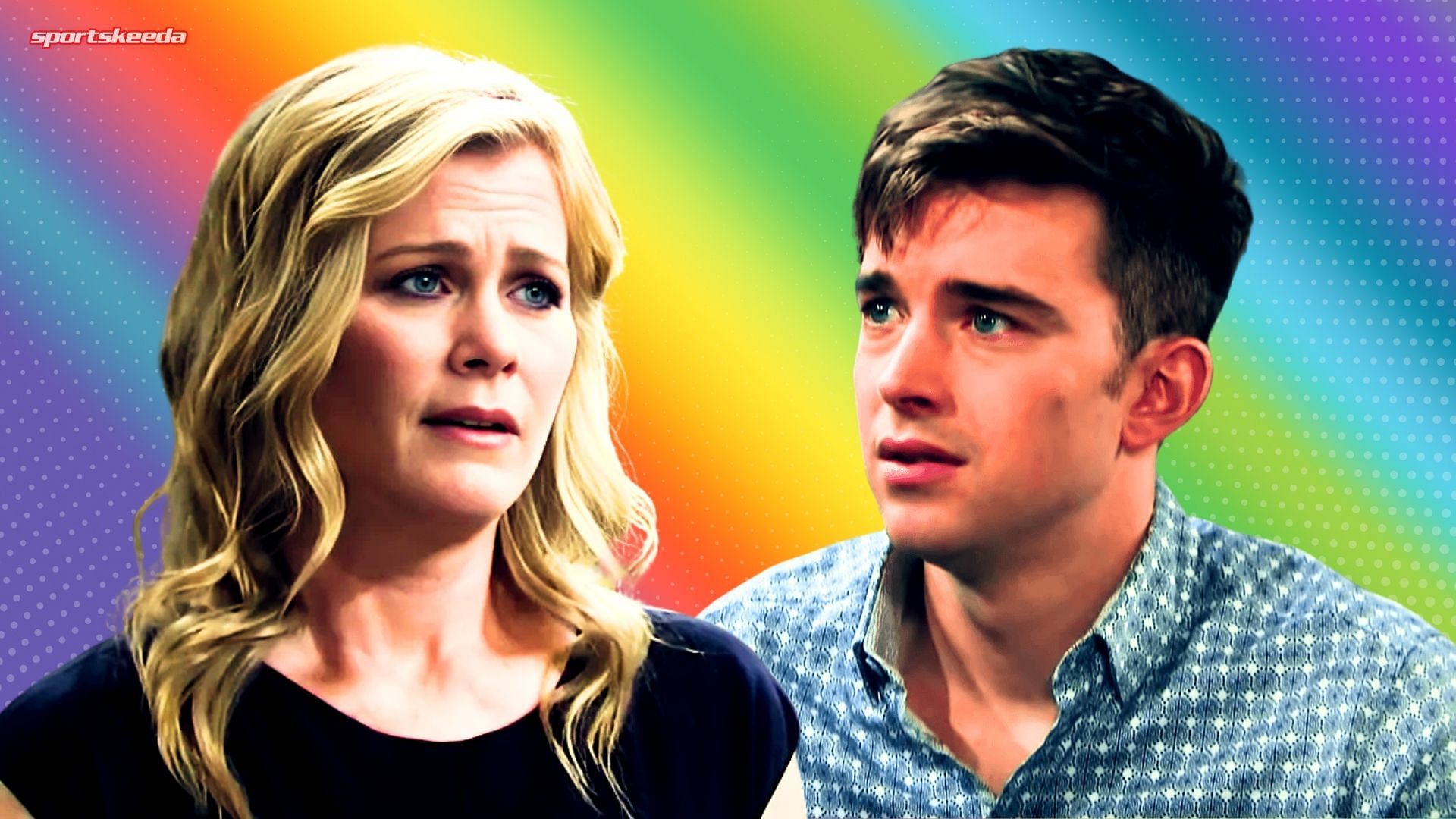 Sami and her son, Will Horton, on Days of Our Lives (Custom edit by Sportskeeda, Original images via Peacock/@Days of Our Lives)