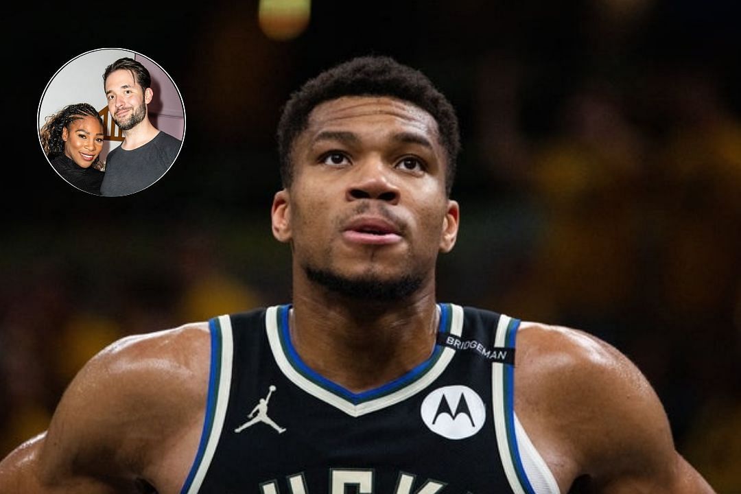 Giannis Antetokounmpo during a playoff game for the Bucks, Alexis Ohanian and his Serena Williams