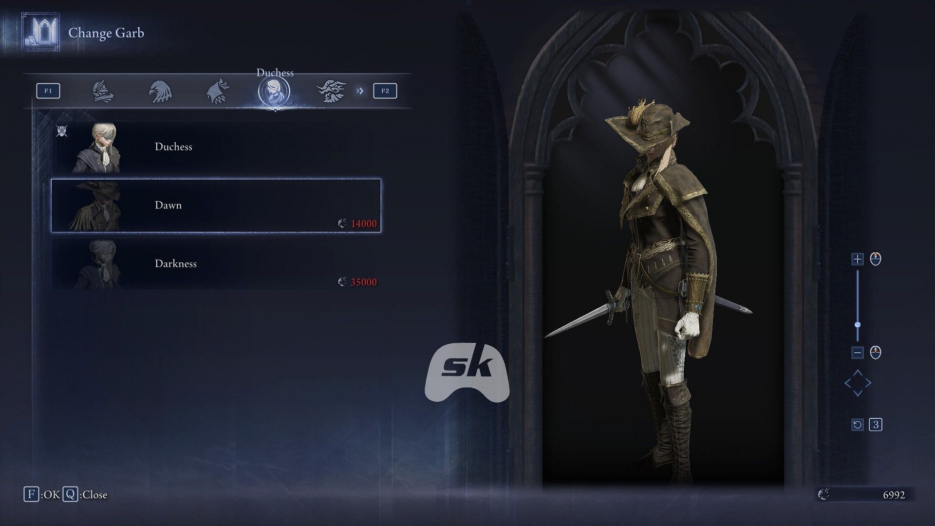 Garb for the Duchess in Nightreign (Image via Sportskeeda Gaming // FromSoftware)