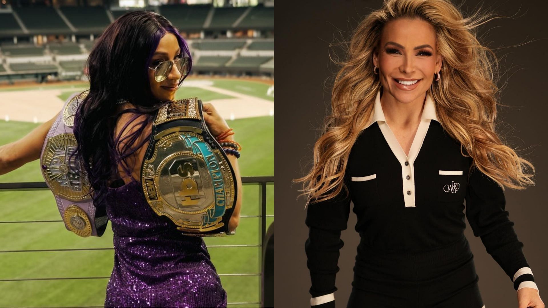 Mercedes Mone (left) and WWE star Natalya (right). (Image credits: Mercedes Mone &amp; Natalya
