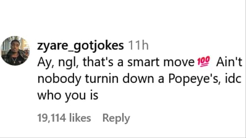 A netizen reacted to Megan opening her own Popeyes (Image via Instagram/@theshaderoom)