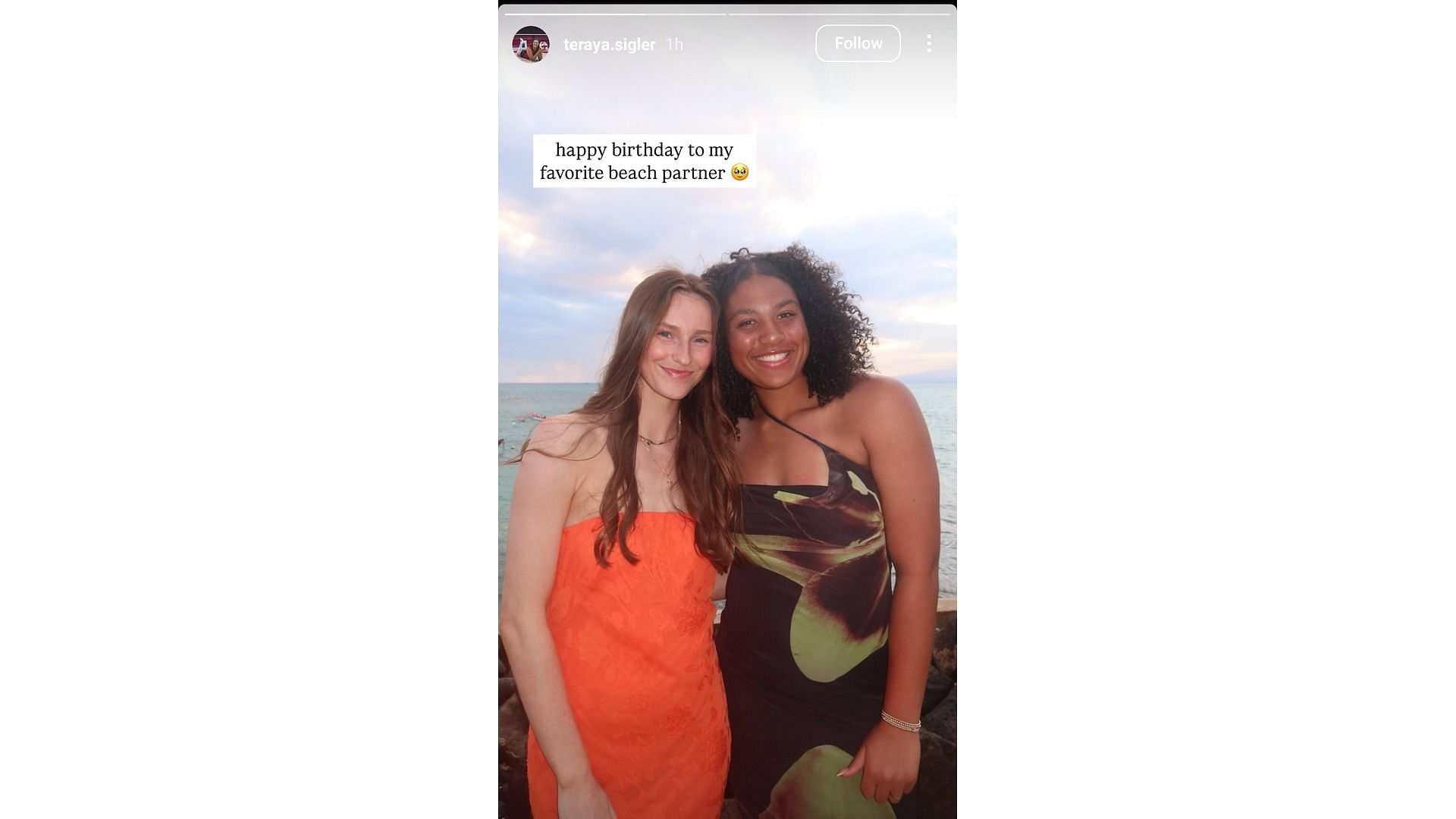 Sigler&#039;s message on Reilly&#039;s birthday (Image via: Sigler&#039;s Instagram/@teraya.sigler)