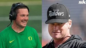 Legendary coach Jon Gruden calls Dan Lanning & Oregon Ducks "Kings of fashion" after unboxing massive surprise gift